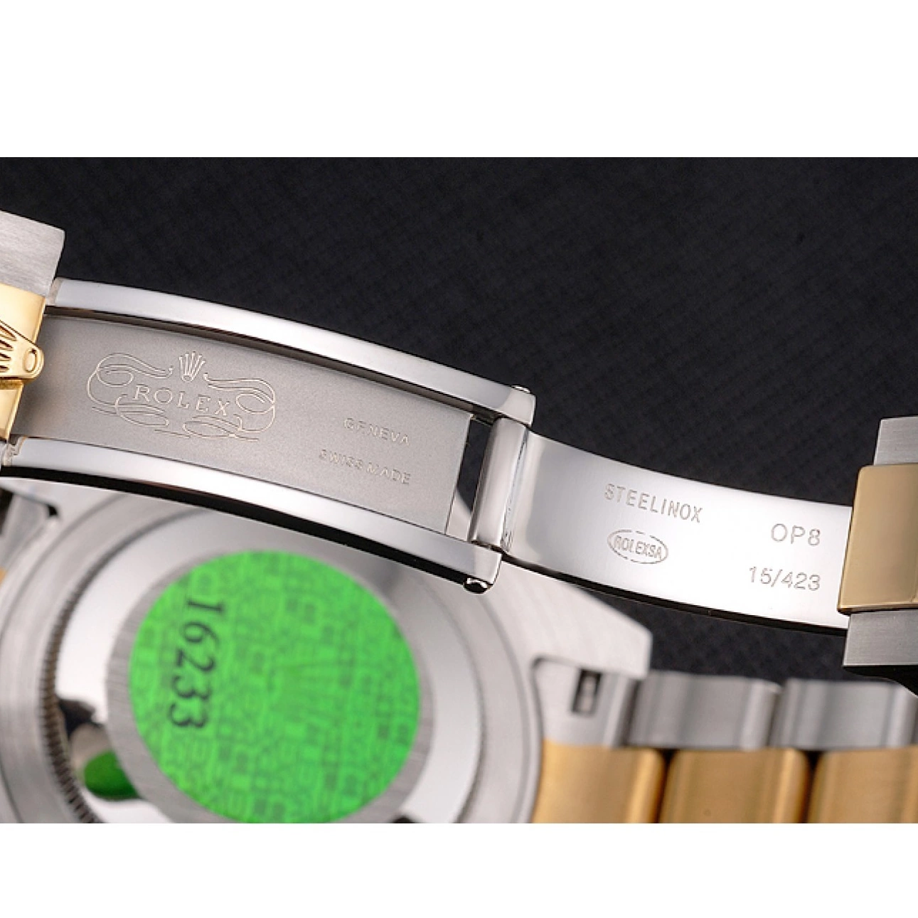 Aaa replica watch Two Blue Gold Dial Rolex Steel Submariner Bezel Swiss And Bracelet Tone 0710